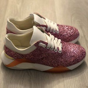 Kurt Geiger London - Pink, Glitter, Women's Sneakers - Size 8 - NWOT